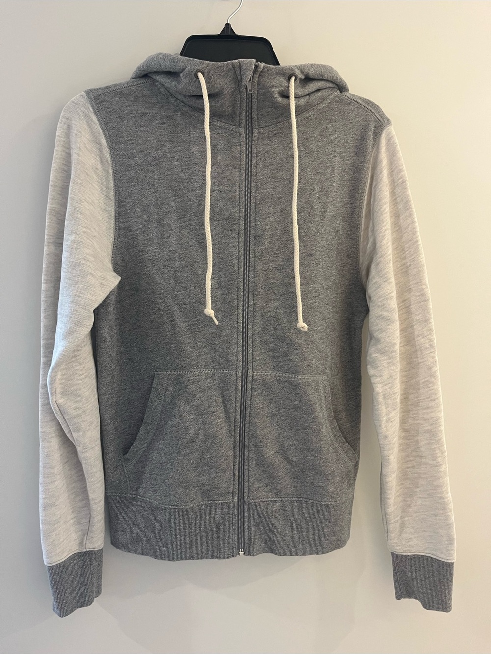 Homage Two-Tone Gray Zip Hoodie Sweatshirt
